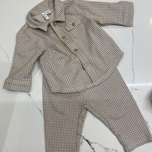 Janie and Jack Boys Houndstooth Set 3-6 Months